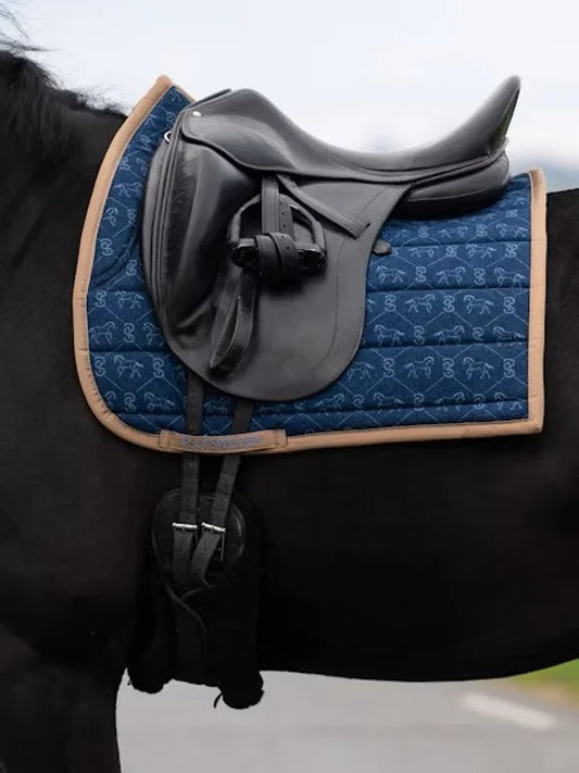 Dressage 'Running Horses' -Denim